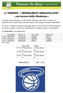 torneo madonna minibasket