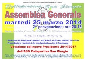 assemblea elezione Presidente PSG 2014-2017